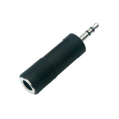 Adapter 6.3 mm Stereo Jack Plug Socket - 3.5 mm Stereo Jack Plug